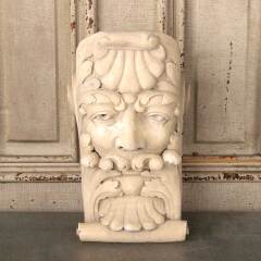 #55315 - Cast&nbsp;Plaster&nbsp;Leaf&nbsp;Mouth&nbsp;Head&nbsp;Corbel&nbsp;Bracket&nbsp;image