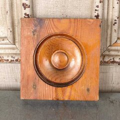 #55476 - Antique&nbsp;Wood&nbsp;Rosette&nbsp;Interior&nbsp;Trim&nbsp;Block&nbsp;image