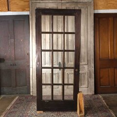#55538 - 36x84&nbsp;Antique&nbsp;15&nbsp;Lite&nbsp;Interior&nbsp;French&nbsp;Door&nbsp;image