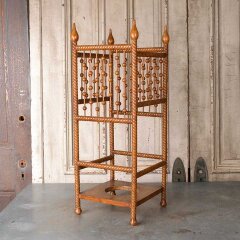 #55569 - Antique&nbsp;Stick&nbsp;&&nbsp;Ball&nbsp;Wood&nbsp;Umbrella&nbsp;Stand&nbsp;image
