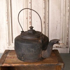 #55582 - Antique&nbsp;Cast&nbsp;Iron&nbsp;Stove&nbsp;Kettle&nbsp;image