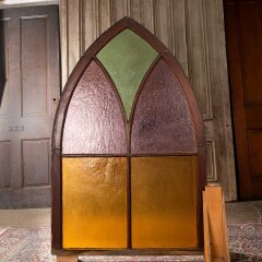 #55704 - 37x58&nbsp;Pointed&nbsp;Arch&nbsp;Colored&nbsp;Glass&nbsp;Window&nbsp;image