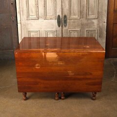#55756 - 44x71&nbsp;Antique&nbsp;Folding&nbsp;Wood&nbsp;Dining&nbsp;Table&nbsp;image