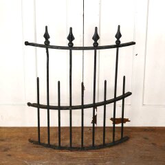 #55881 - Salvaged&nbsp;Antique&nbsp;Curved&nbsp;Iron&nbsp;Fence&nbsp;Section&nbsp;image