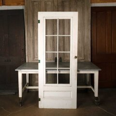 #55937 - 32x80&nbsp;Antique&nbsp;8&nbsp;Lite&nbsp;Wood&nbsp;Storm&nbsp;Door&nbsp;image