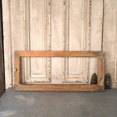 #56010 - 32x14&nbsp;Antique&nbsp;Wood&nbsp;Transom&nbsp;Window&nbsp;Frame&nbsp;image