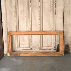 #56011 - 32x14&nbsp;Antique&nbsp;Wood&nbsp;Transom&nbsp;Window&nbsp;Frame&nbsp;image