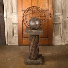 #56019 - Metal&nbsp;Spheres&nbsp;&&nbsp;Pedestal&nbsp;Garden&nbsp;Ornament&nbsp;image