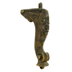 #6157 - Salvaged&nbsp;Antique&nbsp;Carved&nbsp;Wood&nbsp;Piano&nbsp;Leg&nbsp;image