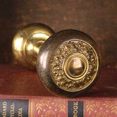 #7821 - Antique&nbsp;Ornate&nbsp;Brass&nbsp;Doorknobs&nbsp;Hardware&nbsp;image