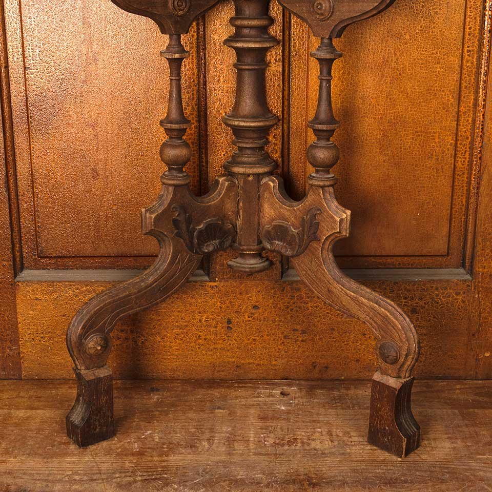 29x33 Repurposed Victorian Parlor Table image 2