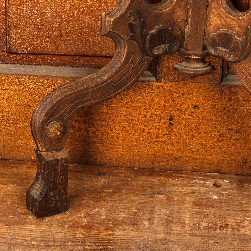 29x33 Repurposed Victorian Parlor Table image 3