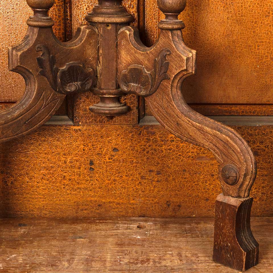 29x33 Repurposed Victorian Parlor Table image 5