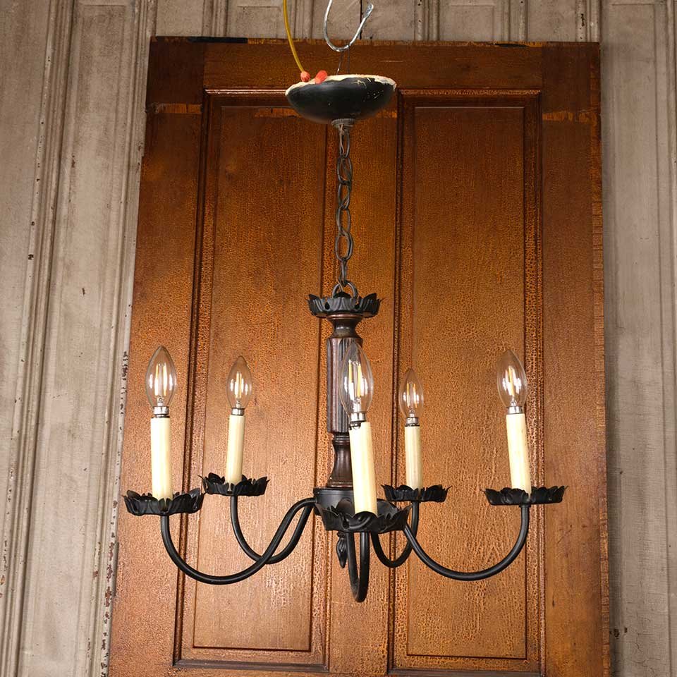 21" Modern 5 Bulb Chandelier Light Fixture image 1