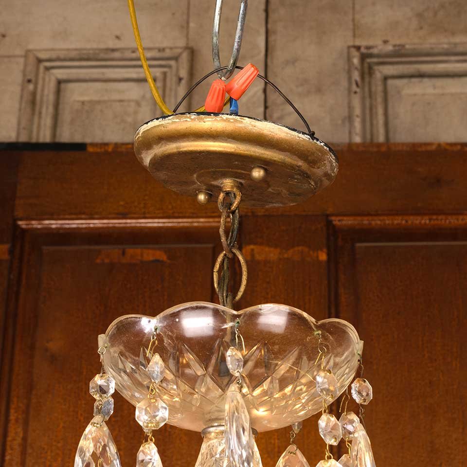 18" Antique 5 Bulb Chandelier Light Fixture image 3