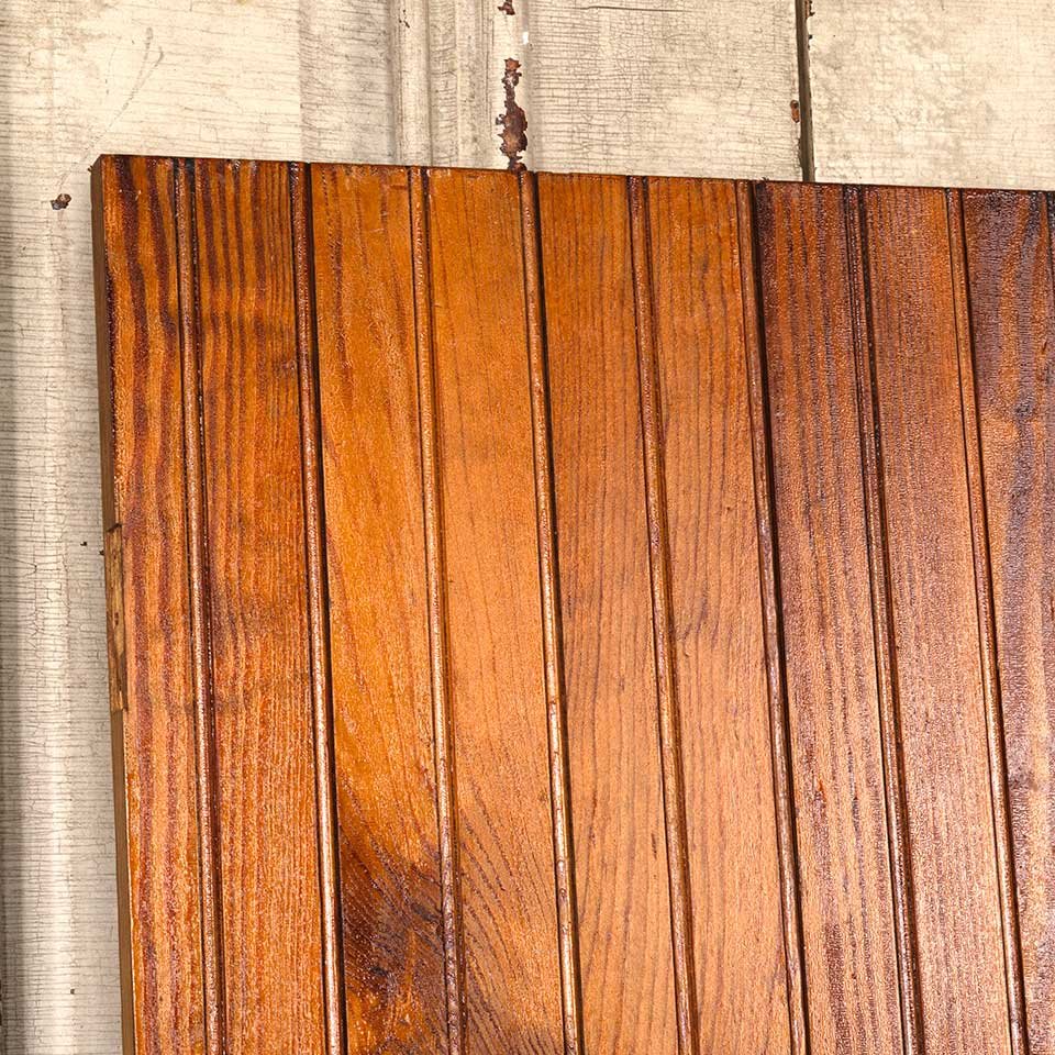 23x31 Antique Pine Beadboard Cabinet Door image 2