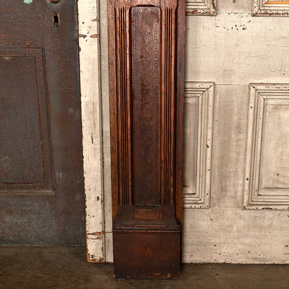 66x90 Antique Oak Fireplace Mantel w/ Mirror image 2
