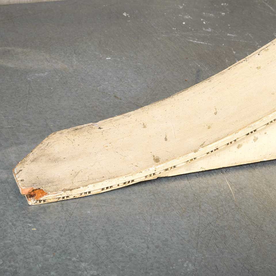 64x10 Vintage Wood Furniture Pediment image 3