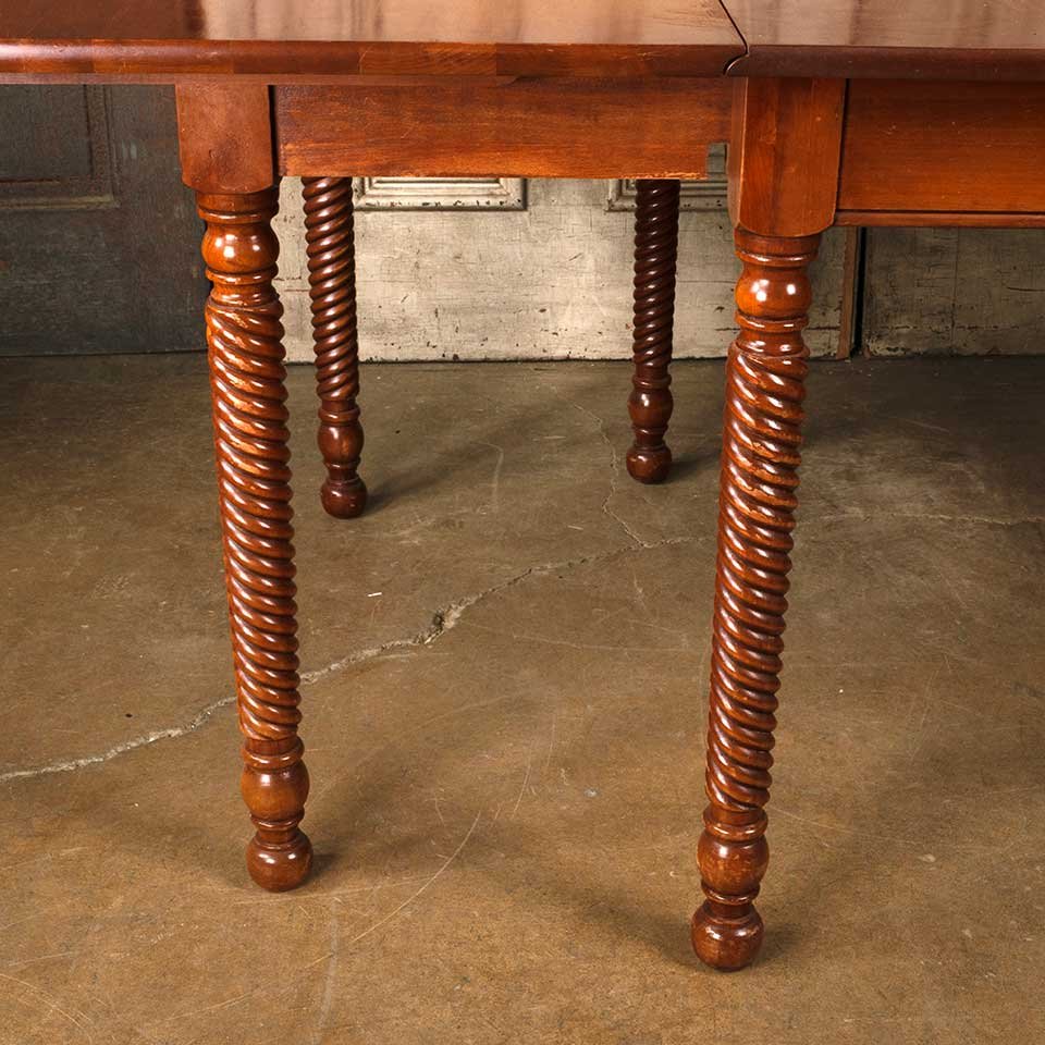 44x71 Antique Folding Wood Dining Table image 5