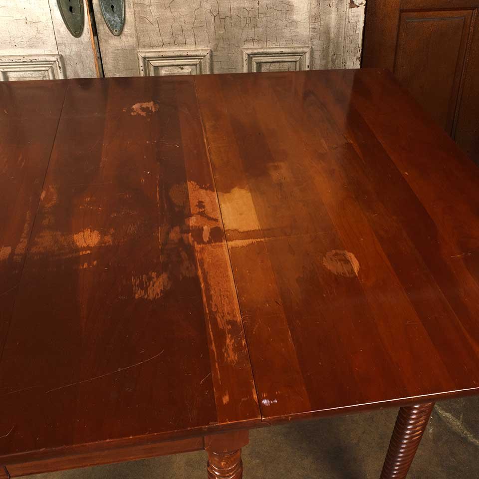 44x71 Antique Folding Wood Dining Table image 6