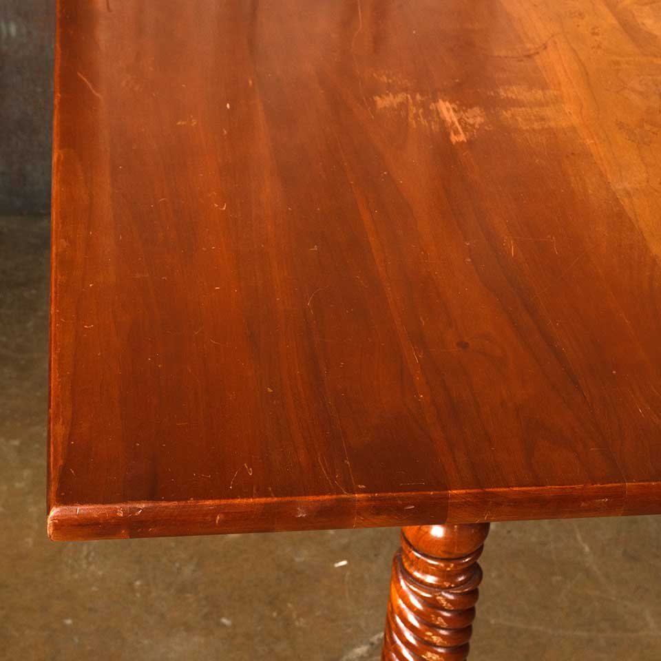 44x71 Antique Folding Wood Dining Table image 7