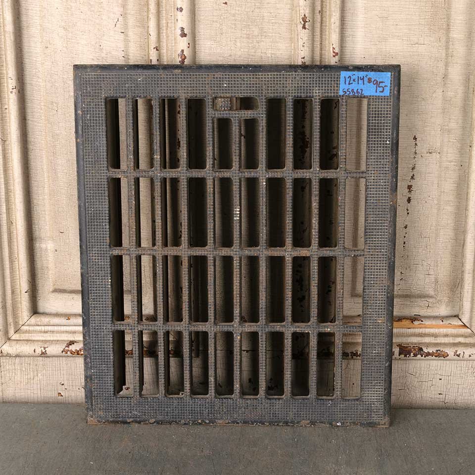 12x14 Antique Heat Grate Floor Vent Cover image 2