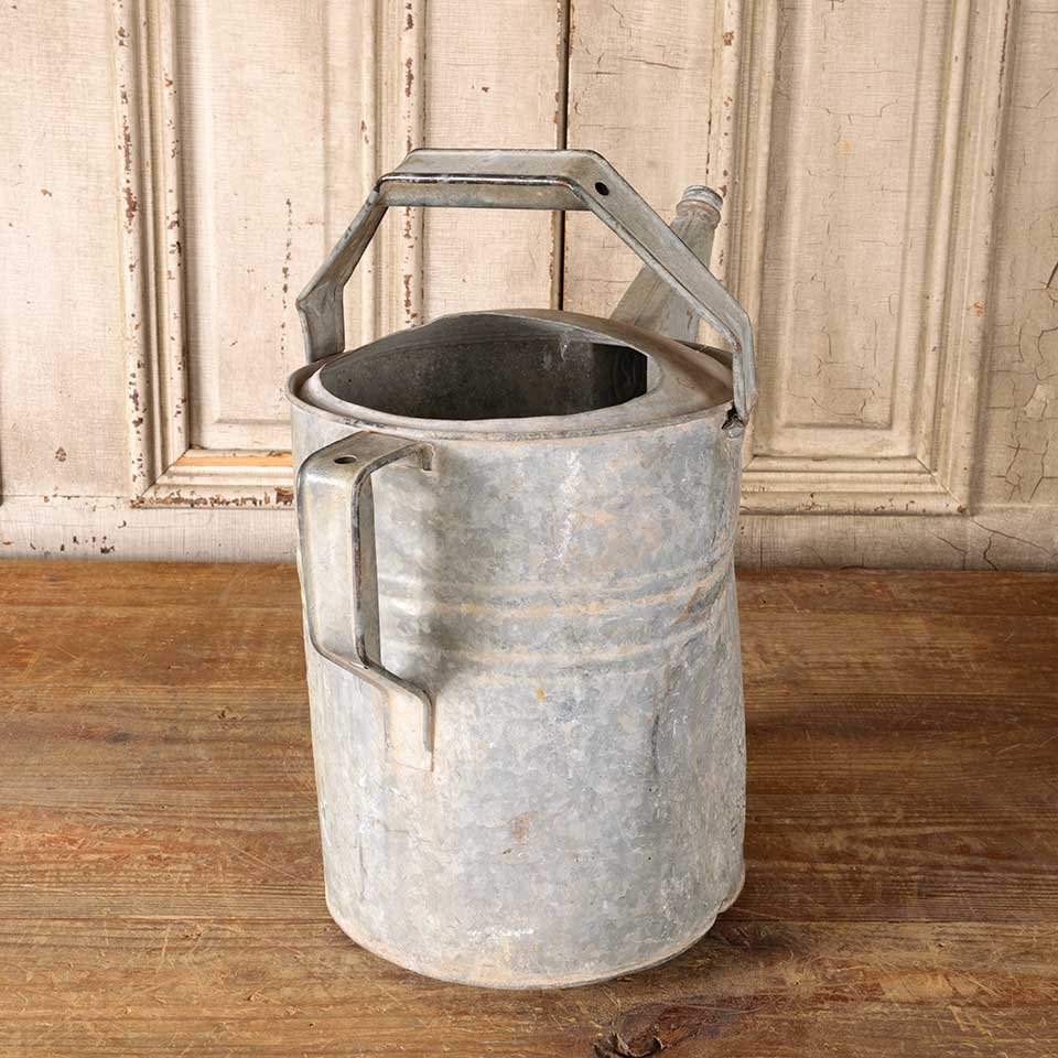 Antique Galvanized Metal Watering Can image 6