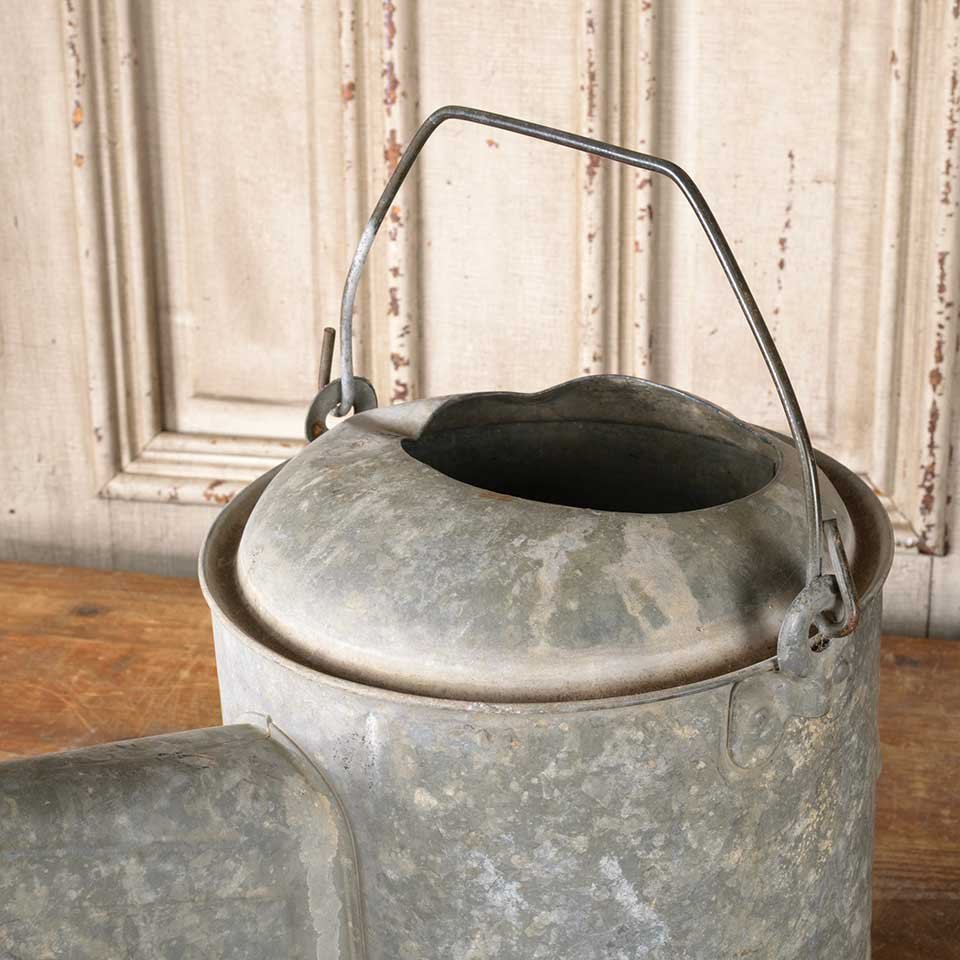 Antique Galvanized Metal Watering Can image 2