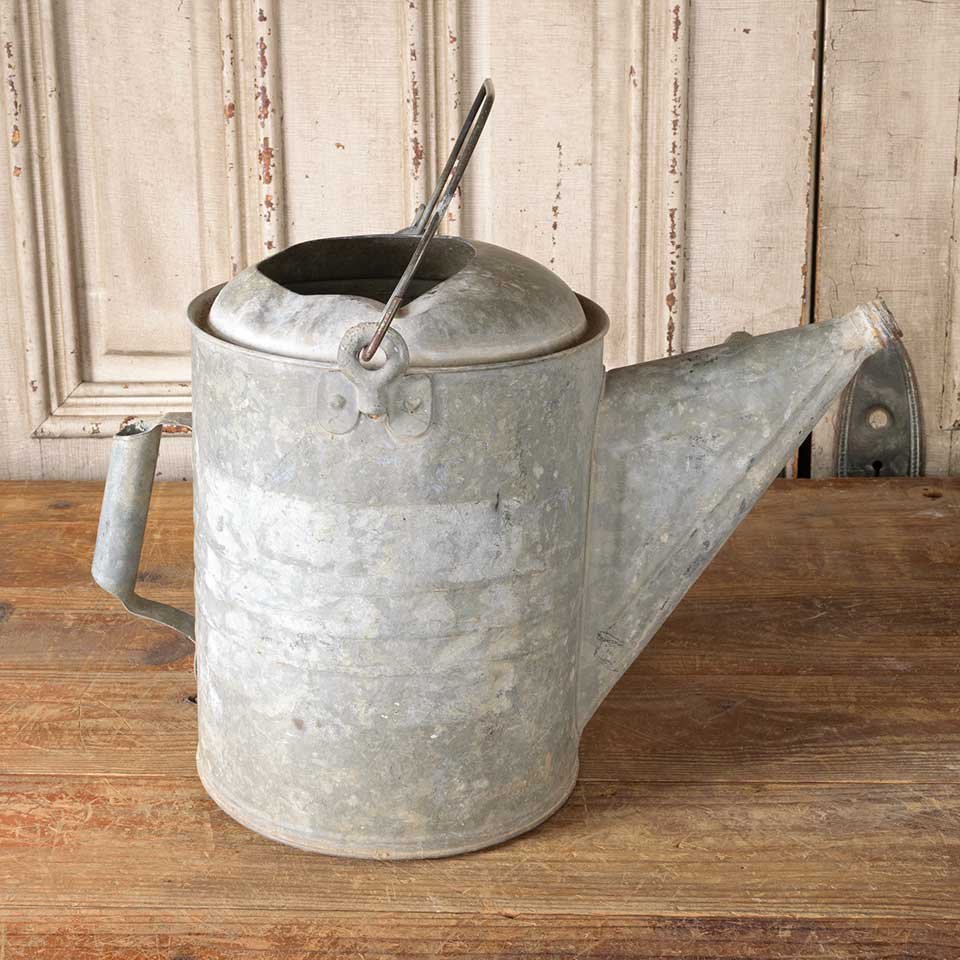 Antique Galvanized Metal Watering Can image 3