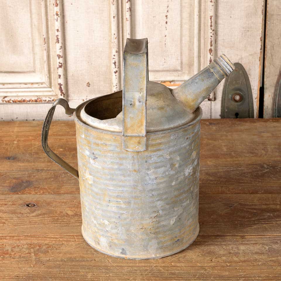 Antique Galvanized Metal Watering Can image 2