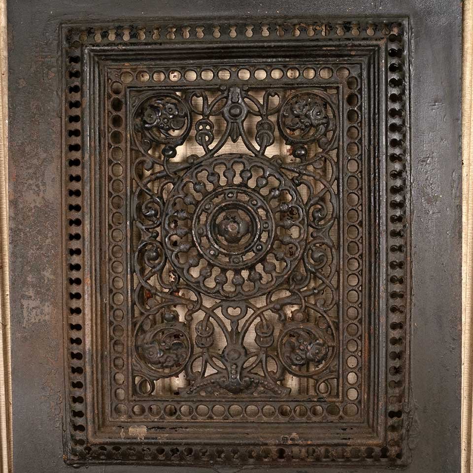 20x27 Antique Cast Iron Fireplace Summer Front image 3
