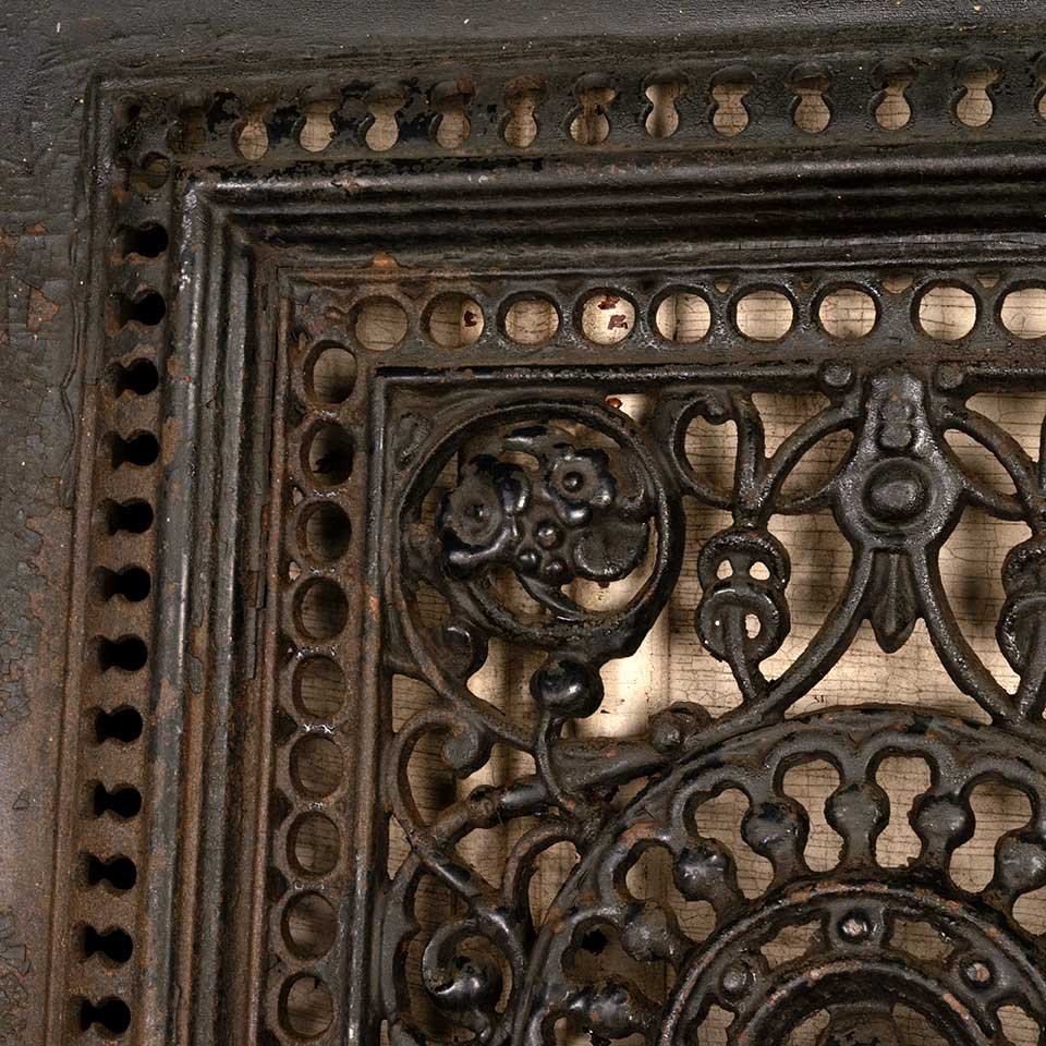 20x27 Antique Cast Iron Fireplace Summer Front image 7