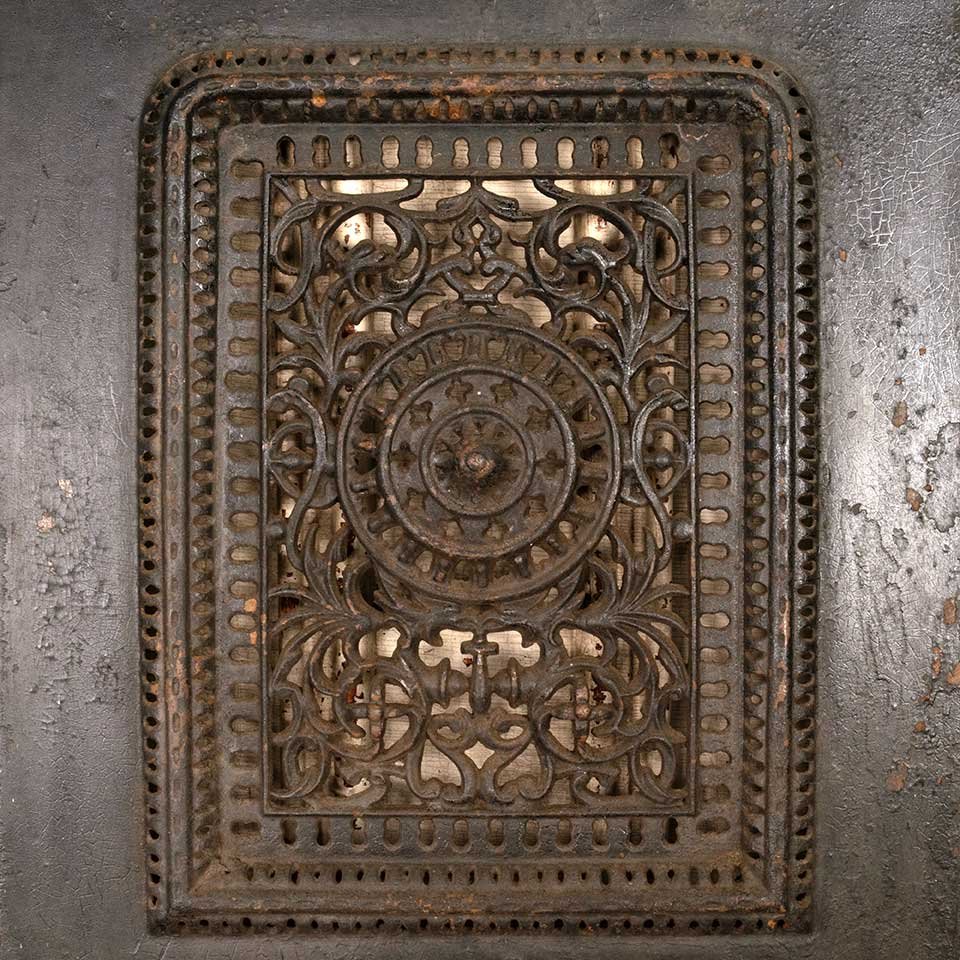 20x27 Antique Cast Iron Fireplace Summer Front image 3