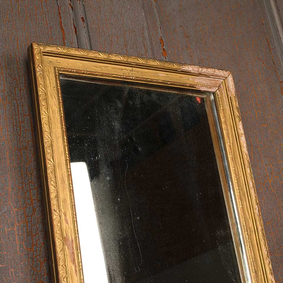 14x23 Antique Carved Wood Framed Mirror image 3