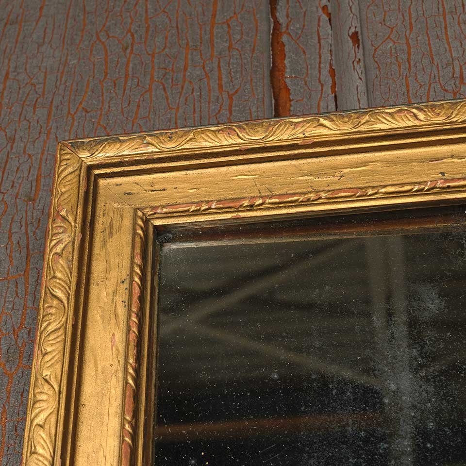 14x23 Antique Carved Wood Framed Mirror image 7