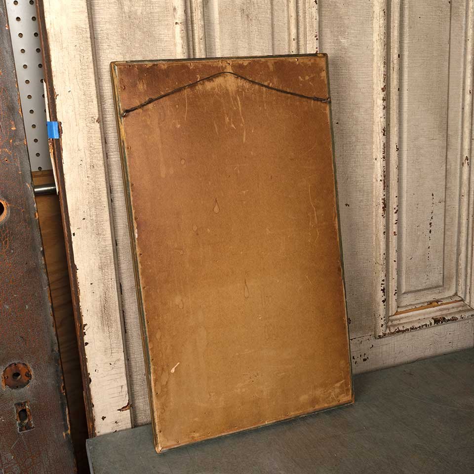 14x23 Antique Carved Wood Framed Mirror image 8