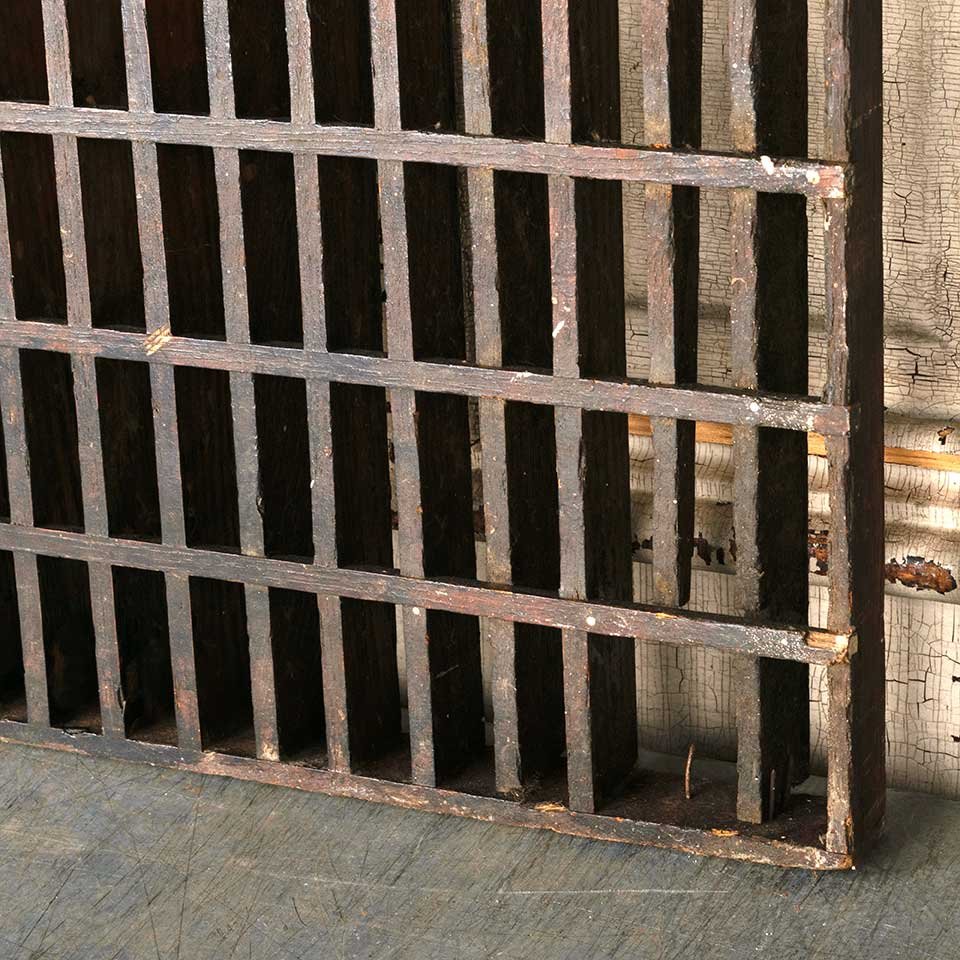 18x35 Antique Wood Cold Air Return Grate image 3