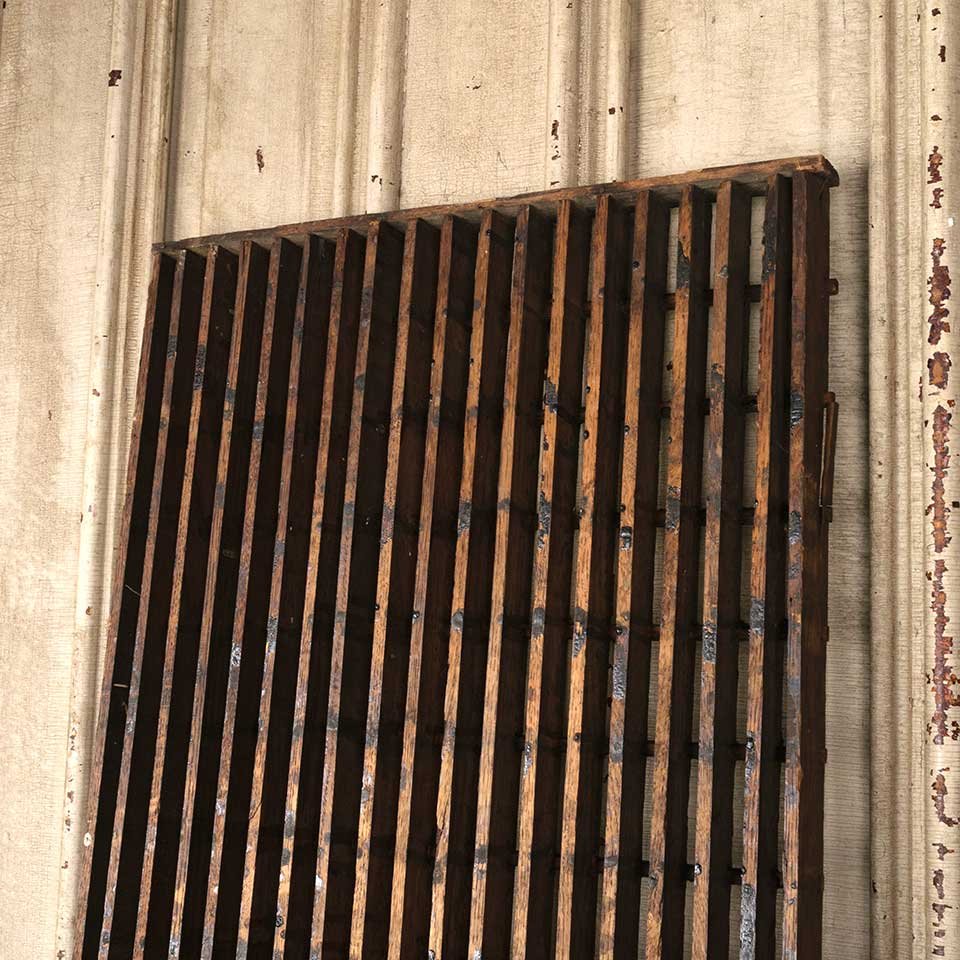 18x35 Antique Wood Cold Air Return Grate image 5