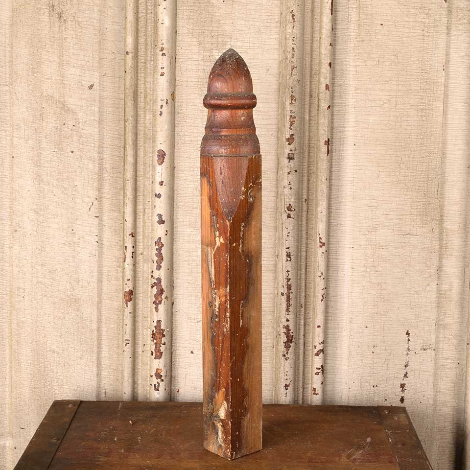 Antique Interior Corner Baseboard Trim Block image 1
