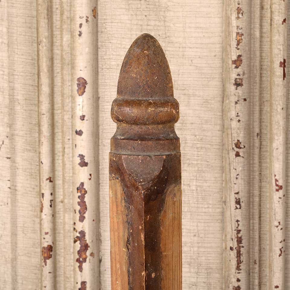 Antique Interior Corner Baseboard Trim Block image 2