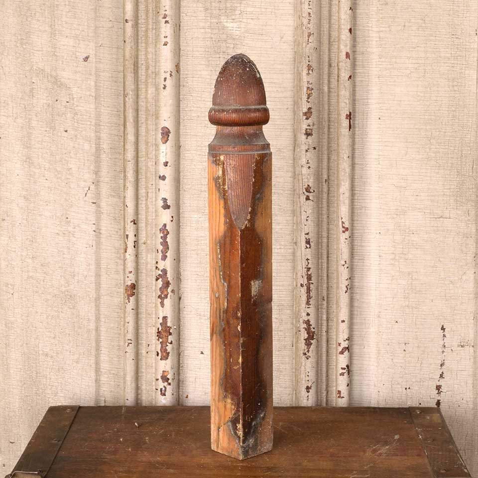 Antique Interior Corner Baseboard Trim Block image 1