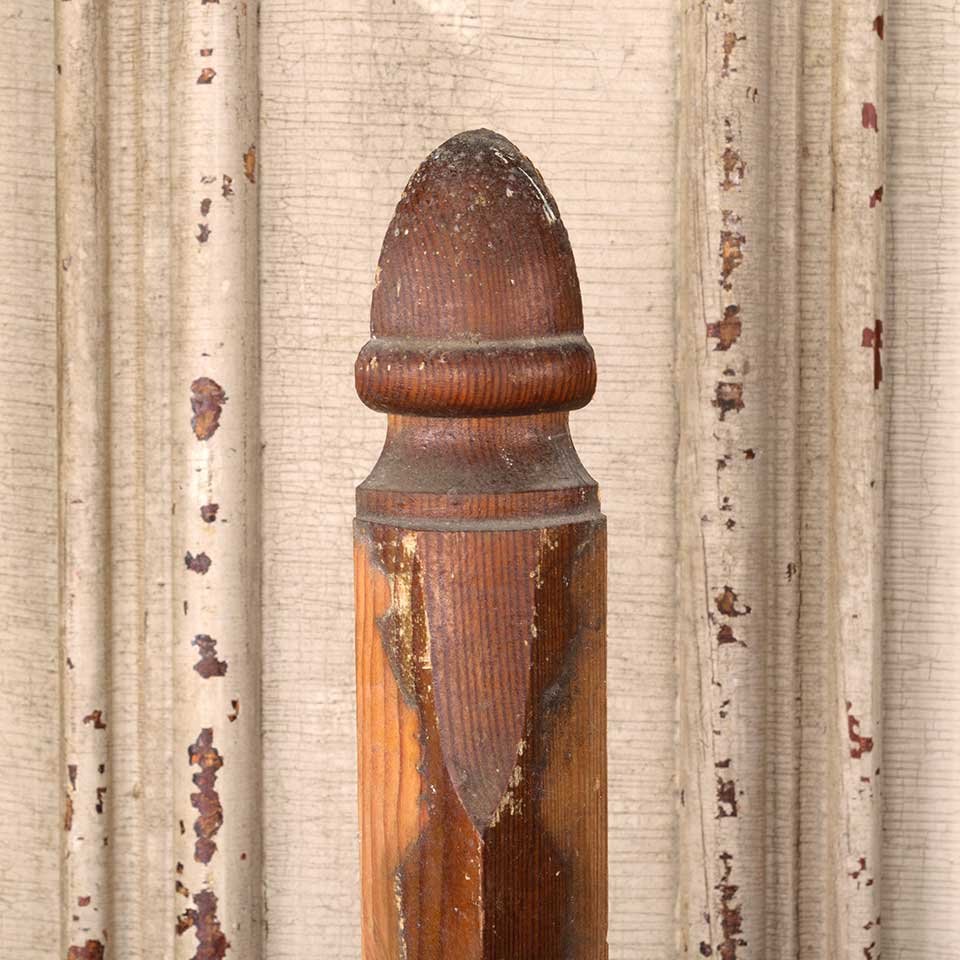 Antique Interior Corner Baseboard Trim Block image 2