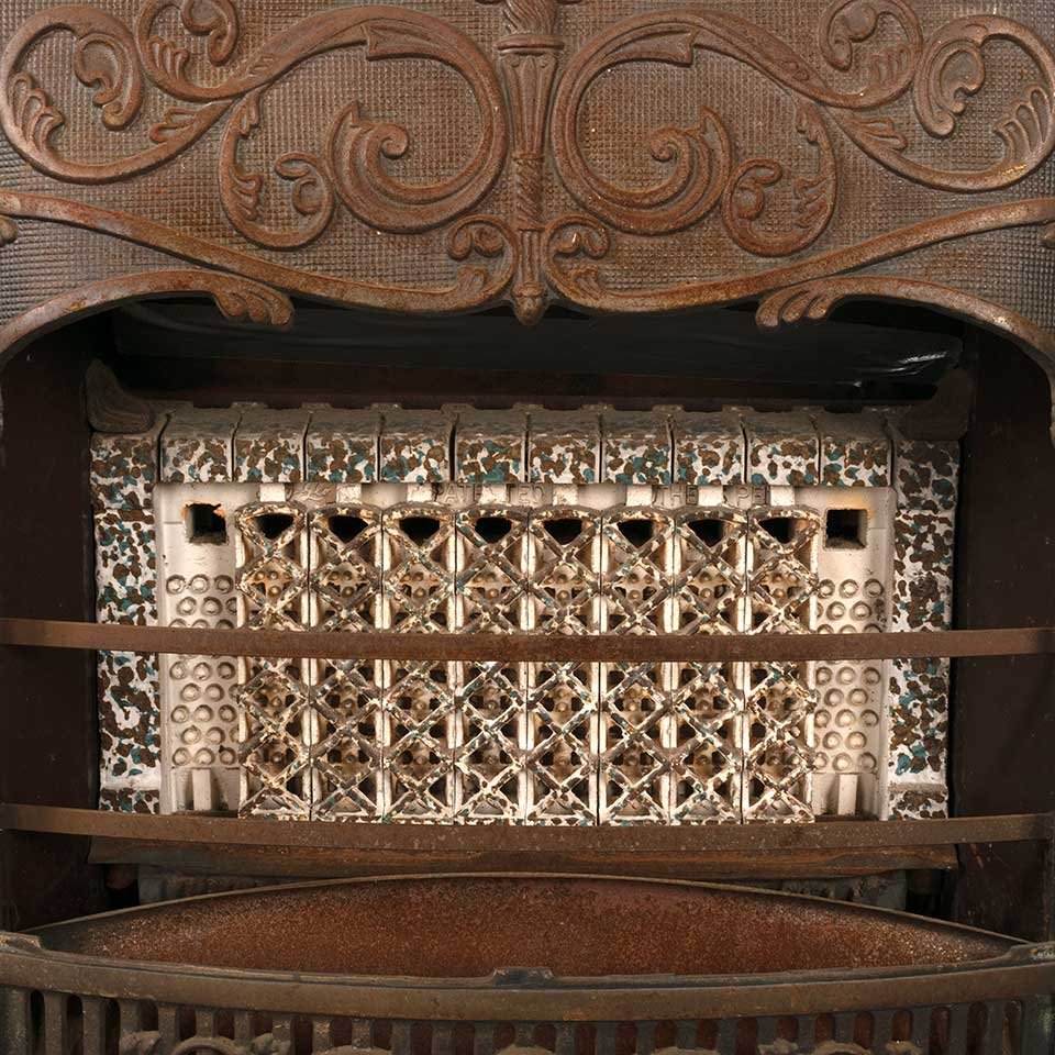 26x31 Salvaged Antique Gas Fireplace Insert image 3