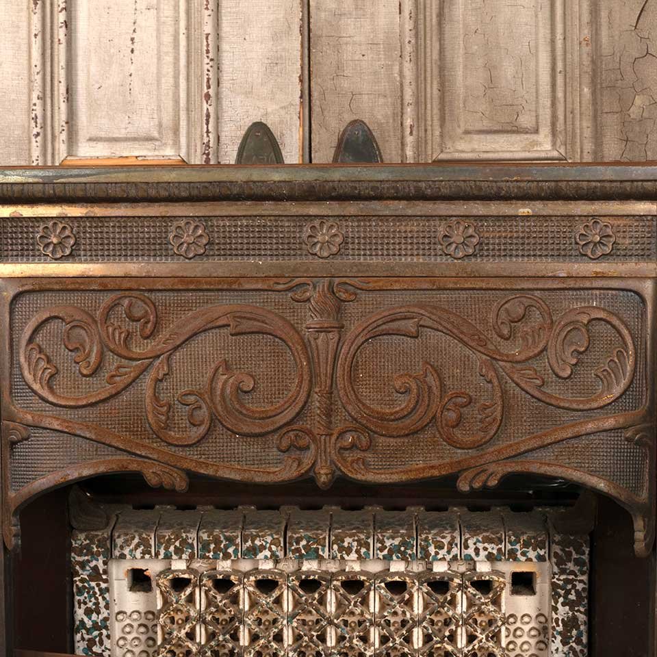 26x31 Salvaged Antique Gas Fireplace Insert image 5