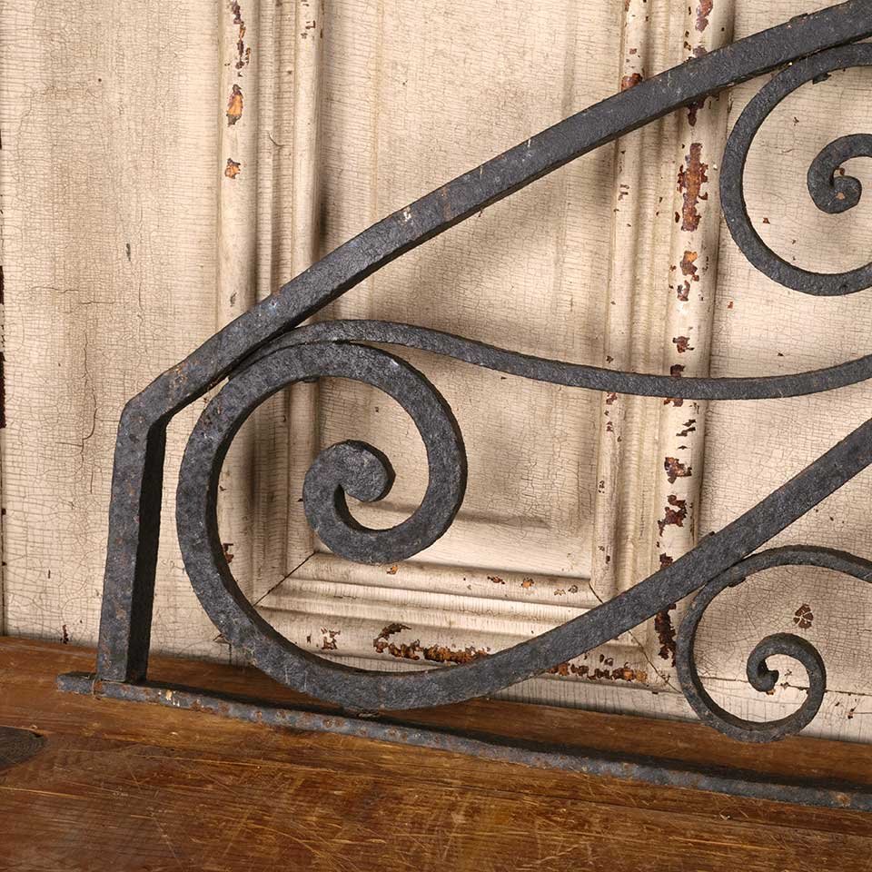61x18 Antique Arched Wrought Iron Panel image 7