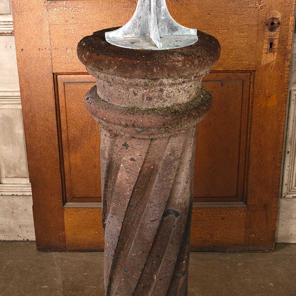 Metal Armillary Garden Ornament & Pedestal image 3