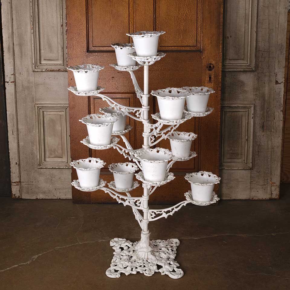 Vintage Multi-Arm Metal Planter Pot Stand image 1