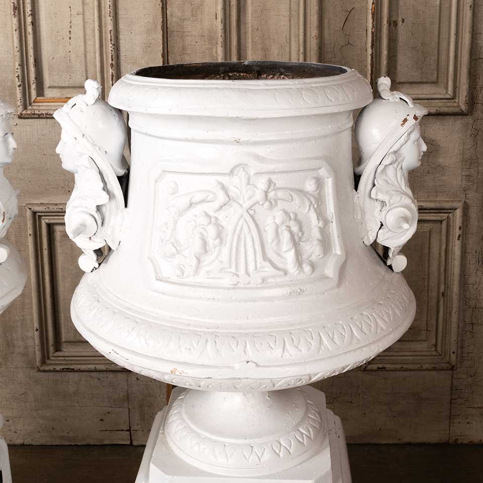 20x42 Vintage Cast Aluminum Garden Urns image 3