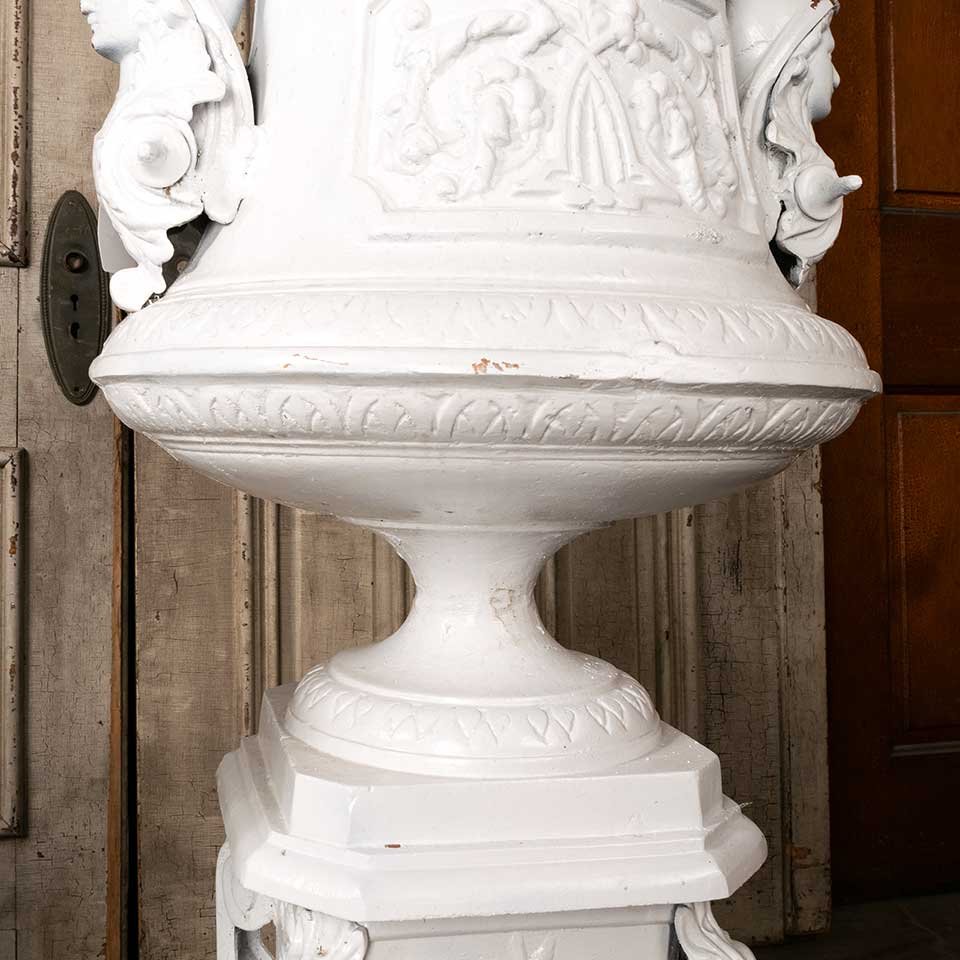 20x42 Vintage Cast Aluminum Garden Urns image 4
