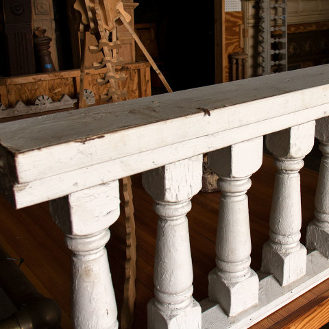 #10908 Salvaged Wood Balcony Railing image 2